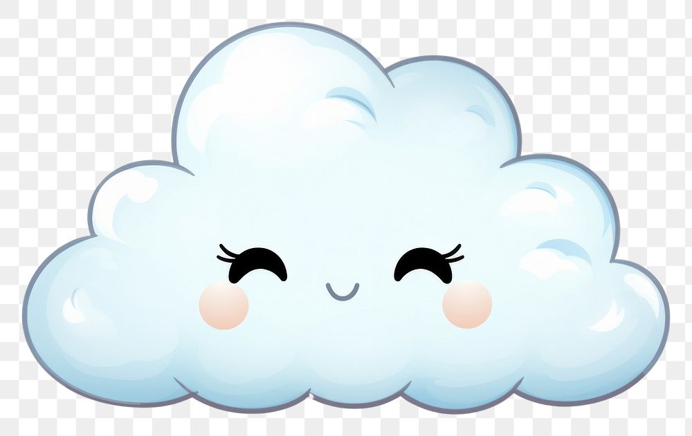 PNG 1 cute cloud vector white outdoors daytime. AI generated Image by rawpixel.