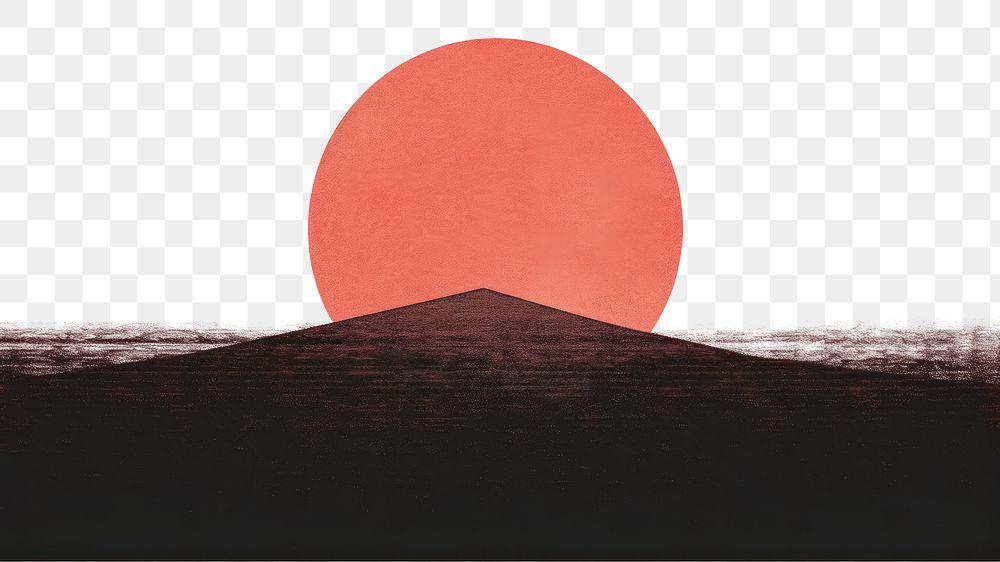 PNG Sunset outdoors horizon circle. AI generated Image by rawpixel.