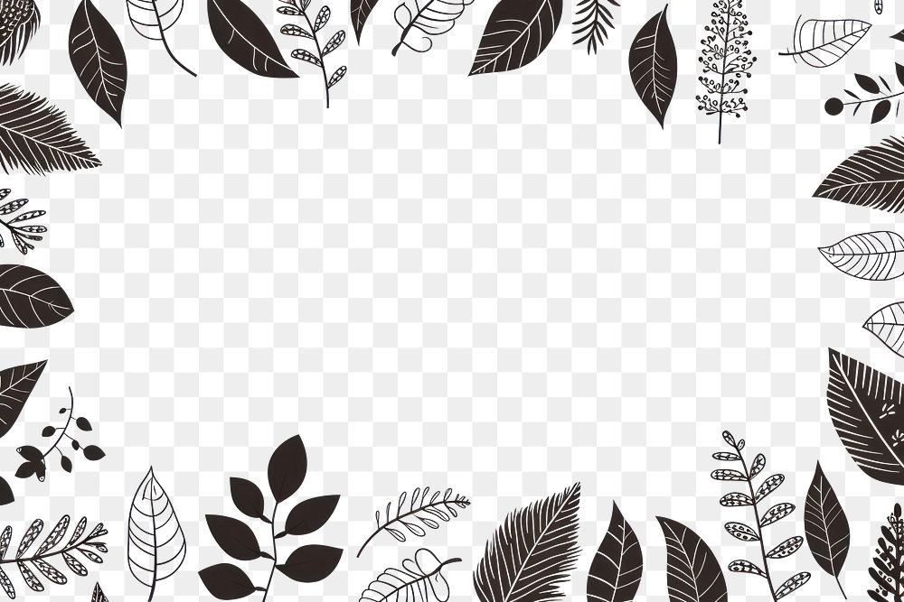 PNG  Autumn leaves backgrounds pattern plant. AI generated Image by rawpixel.