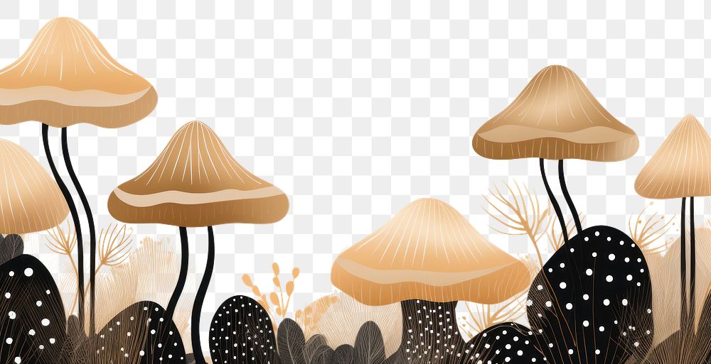 PNG Mushroom fungus plant vegetable. AI generated Image by rawpixel.