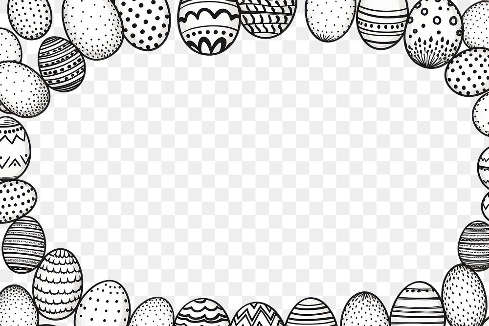 PNG Easter eggs backgrounds drawing sketch. AI generated Image by rawpixel.