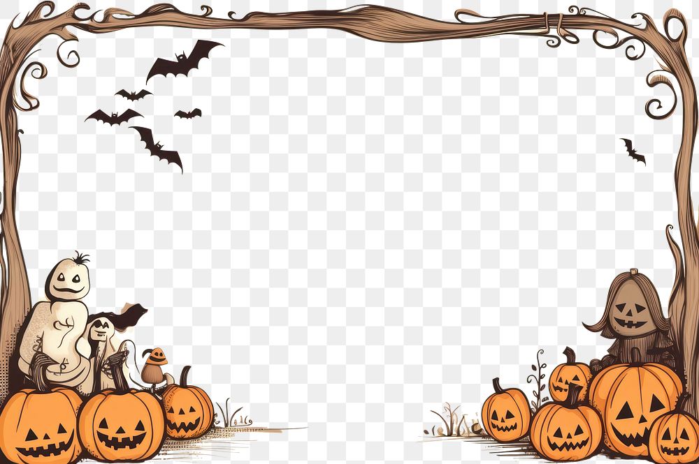 PNG  Halloween backgrounds face anthropomorphic. AI generated Image by rawpixel.
