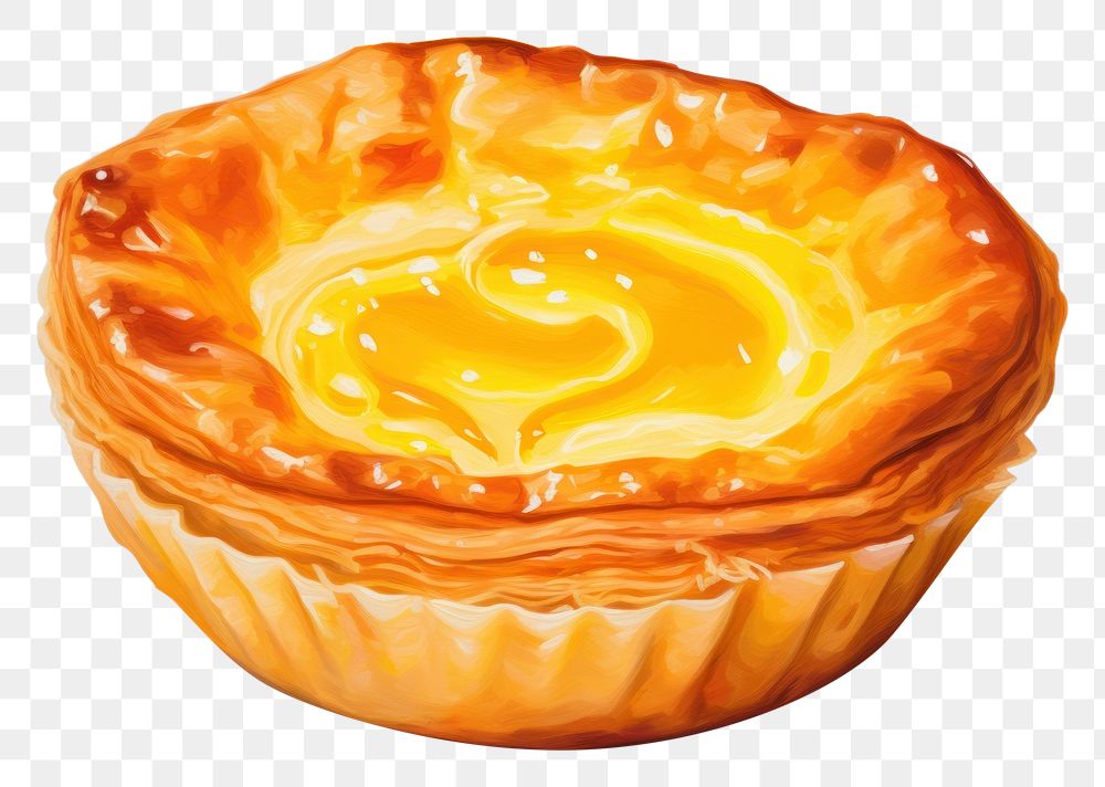 PNG Egg tart dessert pastry food. AI generated Image by rawpixel.