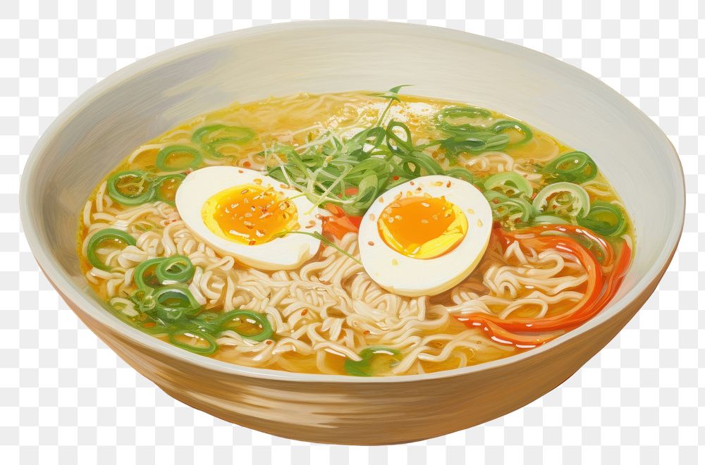 PNG Ramen soup food meal. AI generated Image by rawpixel.