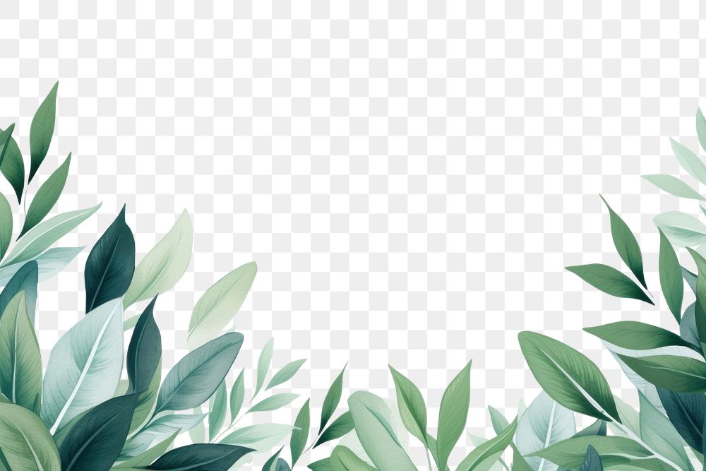 PNG  Leaves backgrounds pattern nature. AI generated Image by rawpixel.