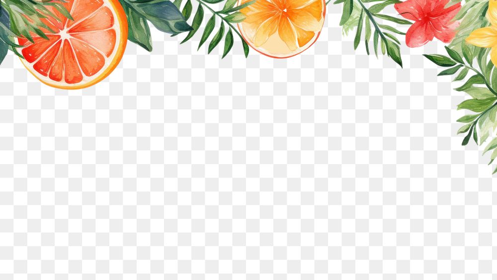 PNG  Summer backgrounds grapefruit flower. AI generated Image by rawpixel.