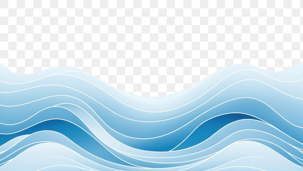PNG  Wave pattern line sea. AI generated Image by rawpixel.