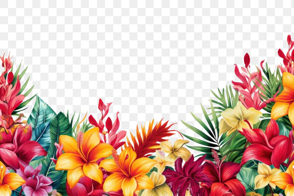 PNG  Tropical summer backgrounds outdoors pattern. AI generated Image by rawpixel.