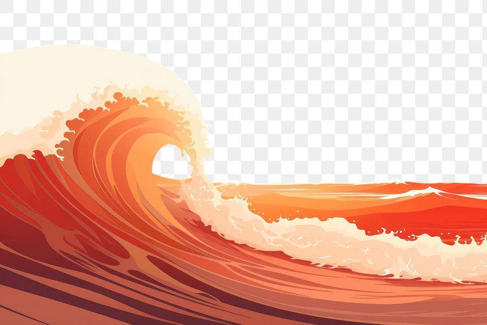 PNG Ocean wave outdoors nature sports. AI generated Image by rawpixel.