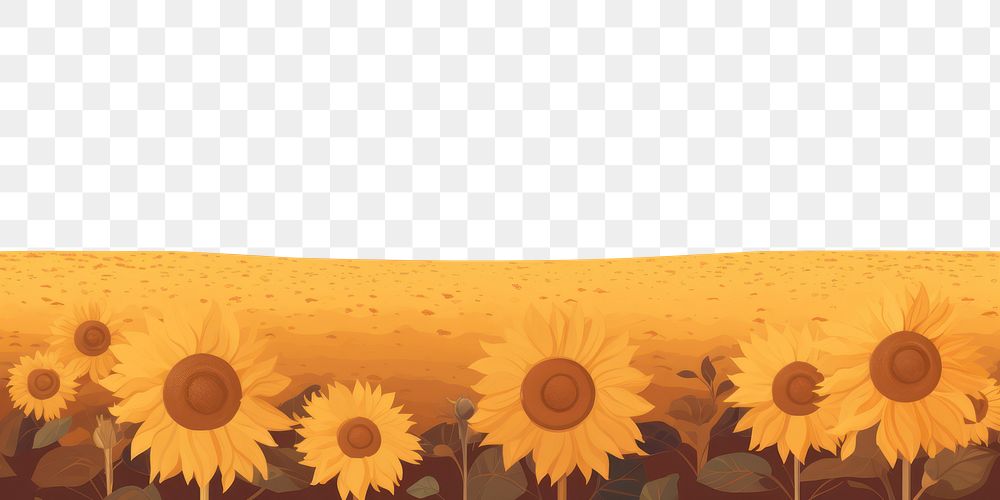 PNG Sunflower field landscape outdoors nature. AI generated Image by rawpixel.