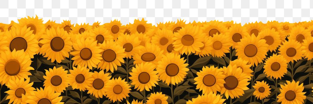 PNG Sunflower field landscape outdoors nature. AI generated Image by rawpixel.