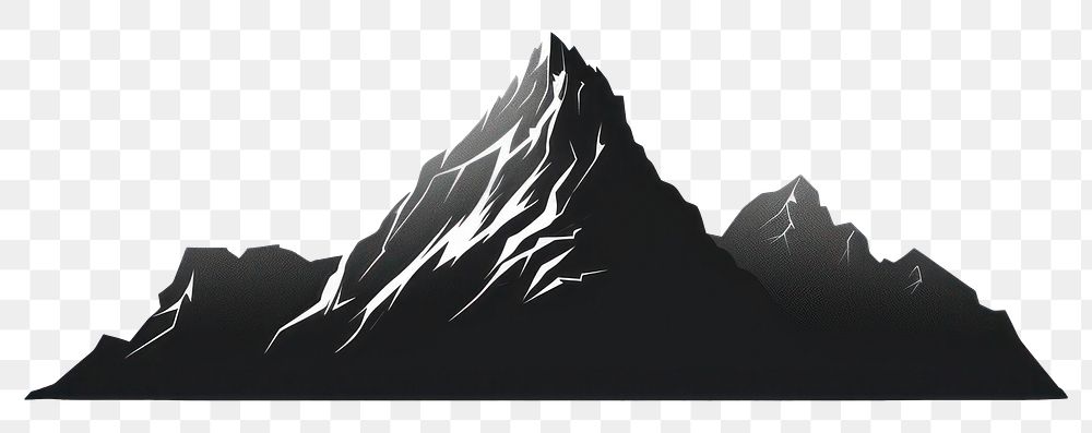 PNG  Mountain mountain silhouette landscape. AI generated Image by rawpixel.