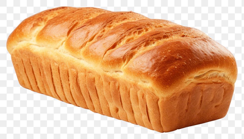 PNG  Bread loaf food white background viennoiserie. AI generated Image by rawpixel.