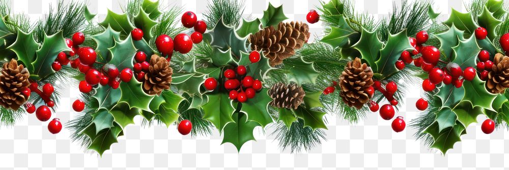 PNG  Christmas border backgrounds plant tree. AI generated Image by rawpixel.