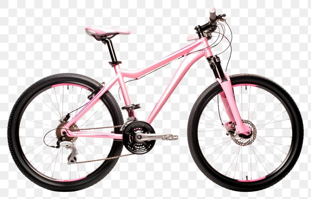 PNG Pink mountain bike bicycle vehicle wheel. AI generated Image by rawpixel.