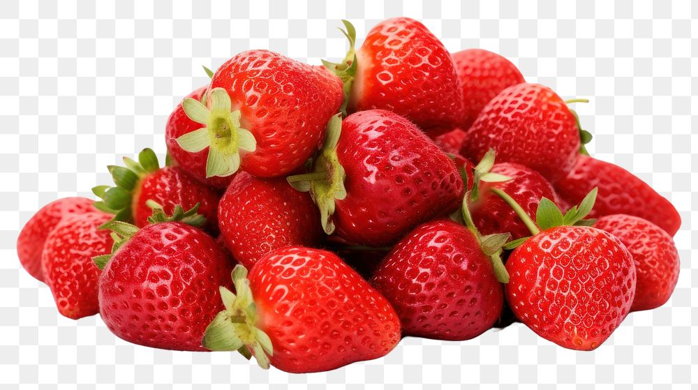 PNG Strawberrise fruit strawberry plant. AI generated Image by rawpixel.
