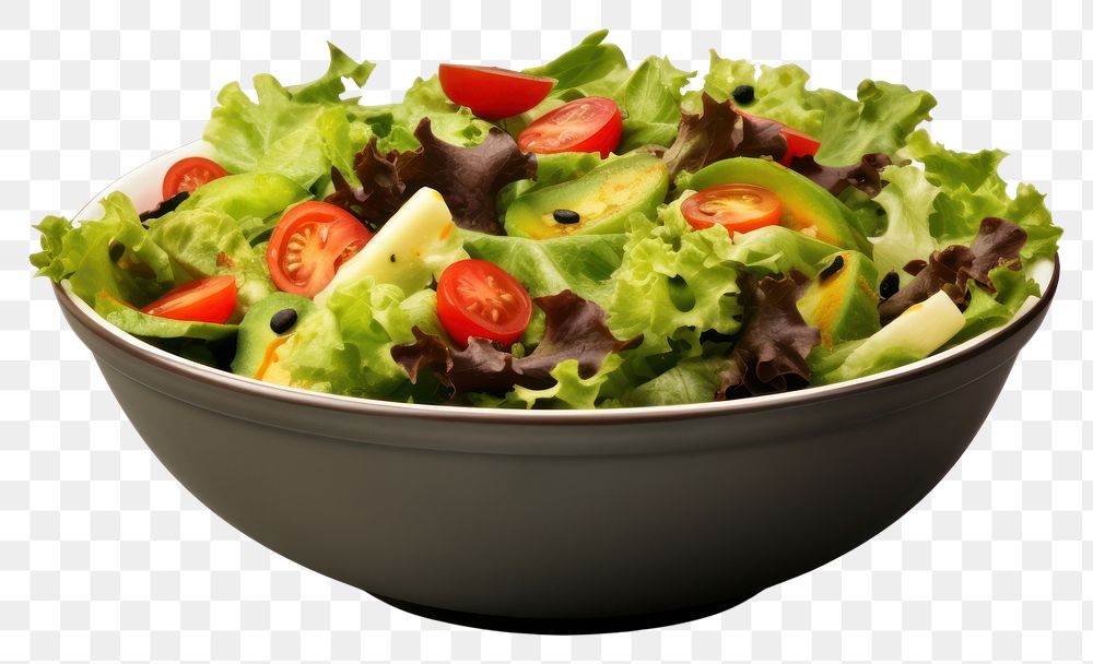 PNG Salad bowl food vegetable lettuce. 