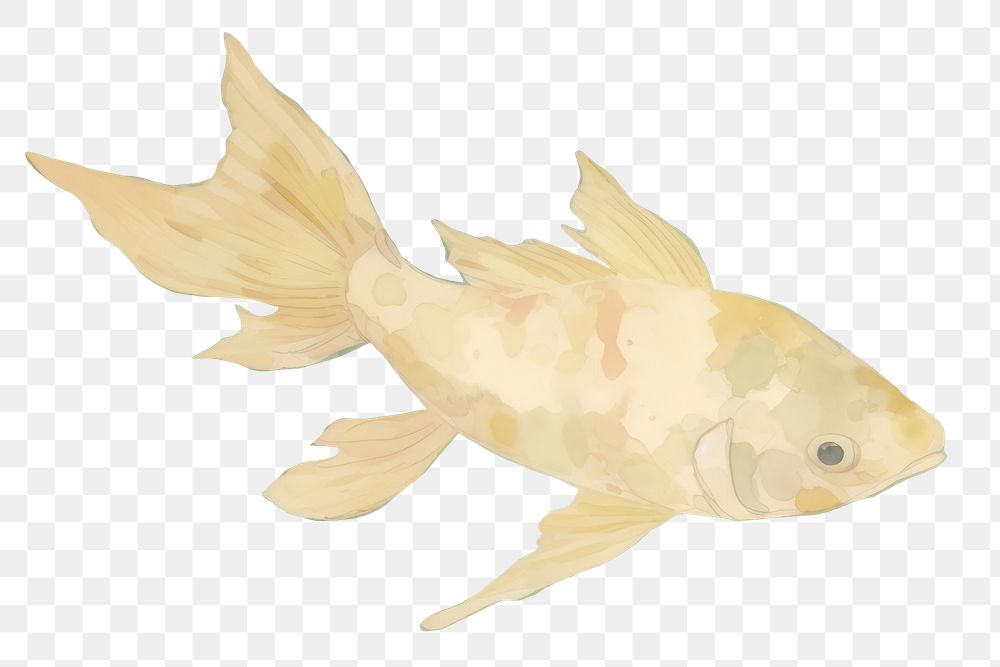 PNG  Colorful guppy fishes painting animal carp. AI generated Image by rawpixel.