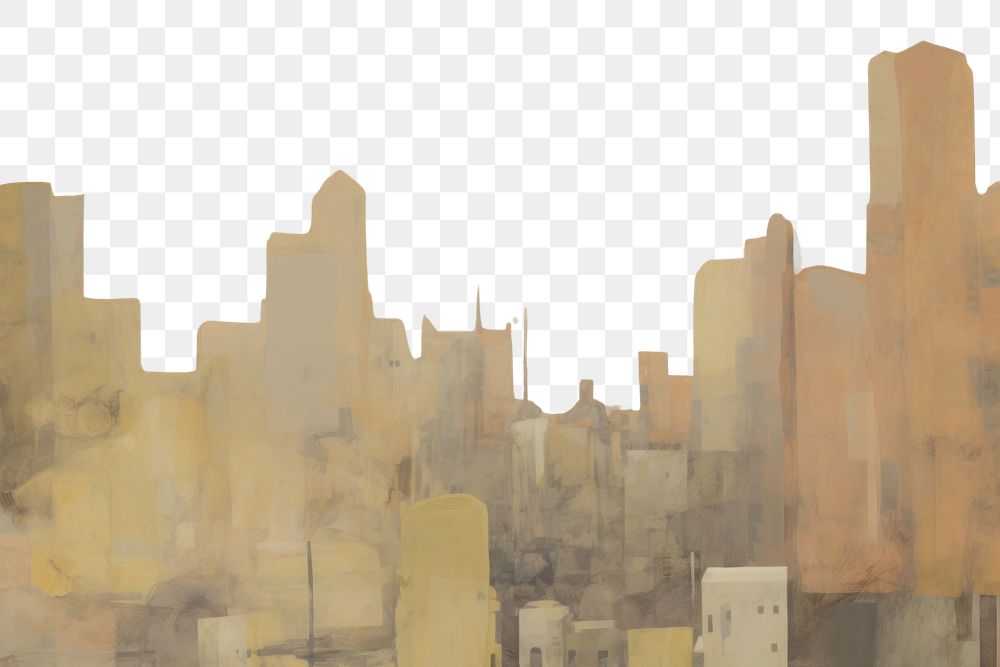 PNG  City painting art backgrounds. AI generated Image by rawpixel.