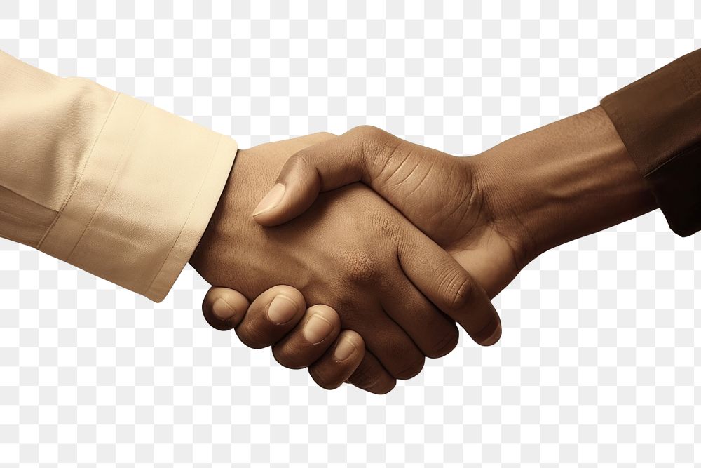 PNG Handshake agreement jewelry finger. AI generated Image by rawpixel.