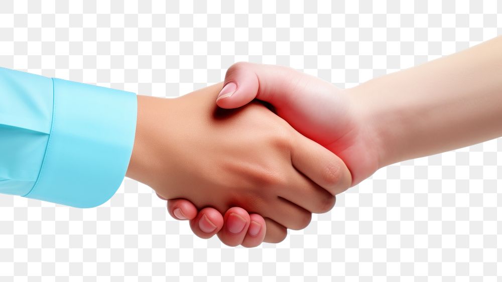 PNG Business handshake white background agreement greeting. AI generated Image by rawpixel.