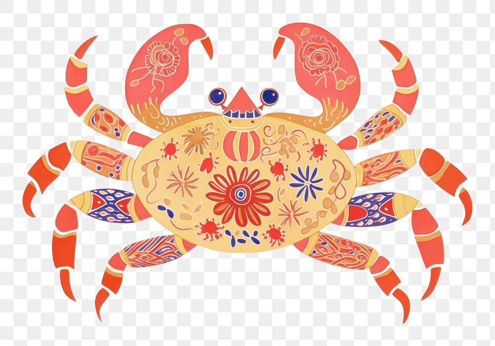 PNG Crab seafood animal white background. AI generated Image by rawpixel.