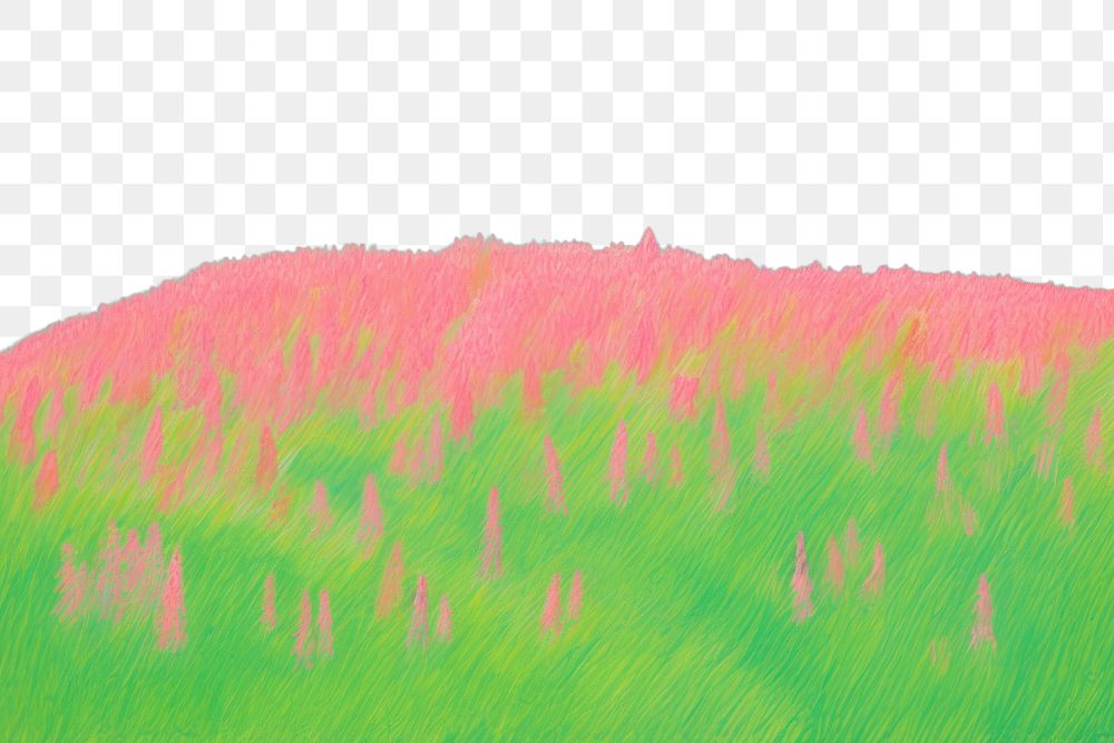 PNG Hill of grass backgrounds landscape painting. 