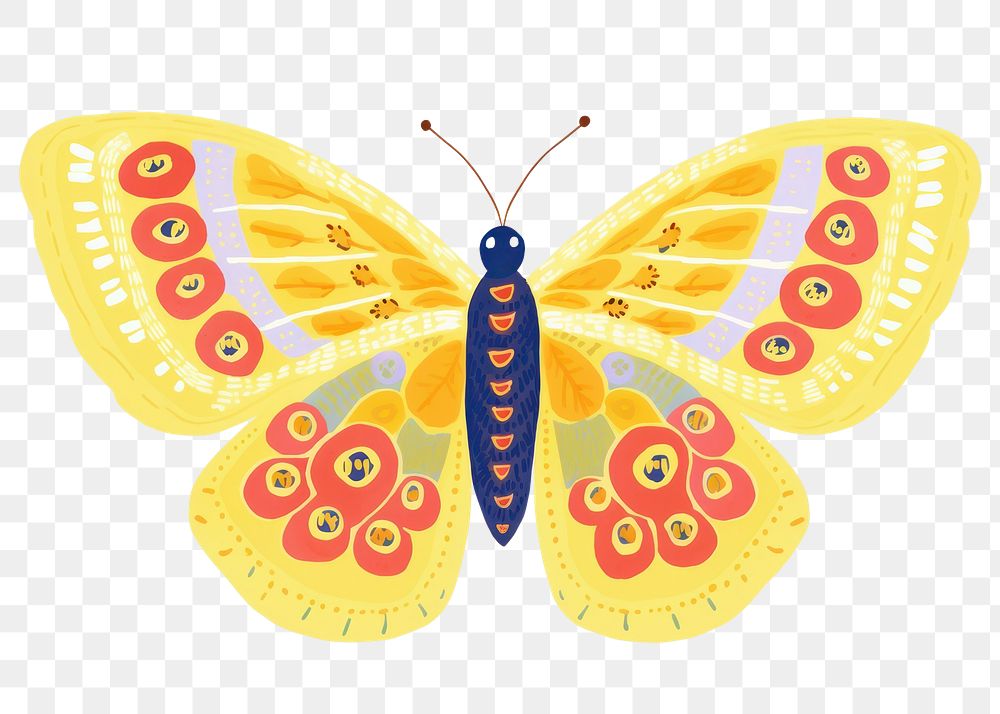 PNG Butterfly butterfly art pattern. AI generated Image by rawpixel.