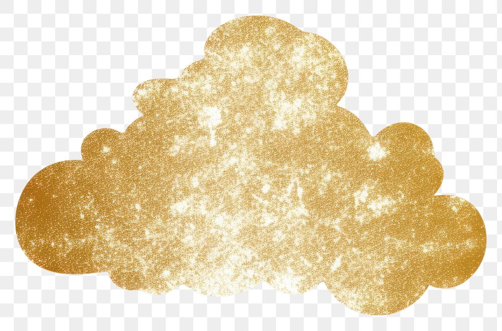 PNG Cloud icon gold white background confectionery. AI generated Image by rawpixel.