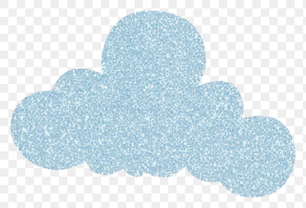 PNG Cloud icon backgrounds glitter shape. AI generated Image by rawpixel.
