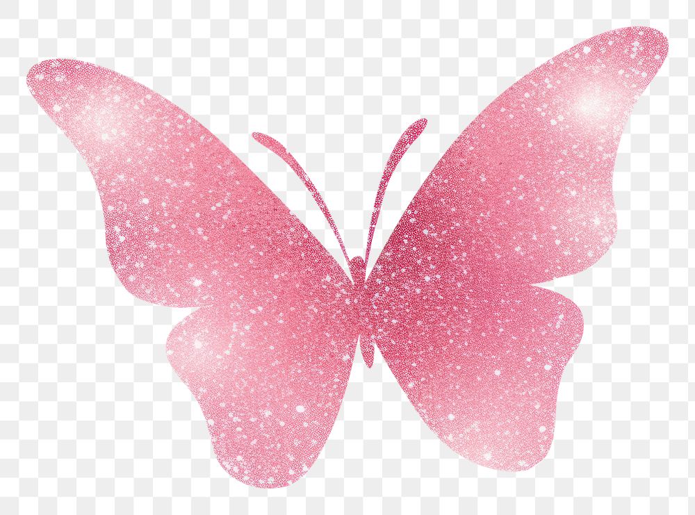 PNG Butterfly icon petal pink white background. AI generated Image by rawpixel.