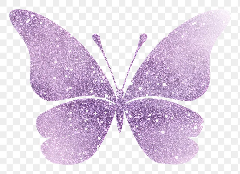 PNG Butterfly icon purple glitter petal. 