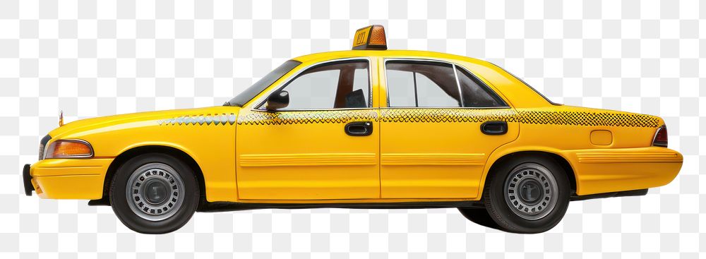 PNG Vehicle travel yellow taxi. AI generated Image by rawpixel.