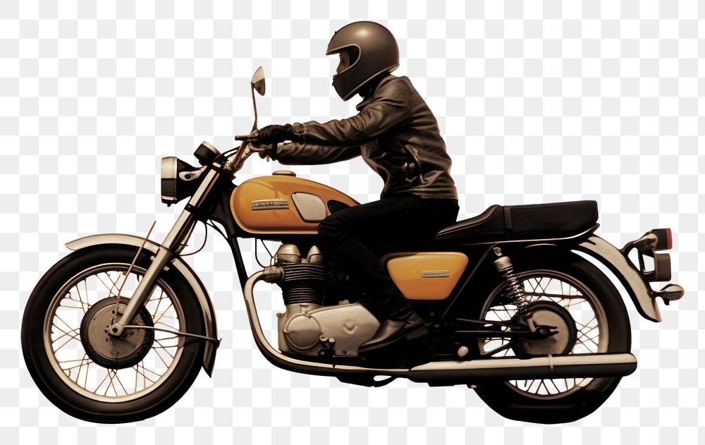 PNG A person riding motorbike motorcycle vehicle helmet. AI generated Image by rawpixel.