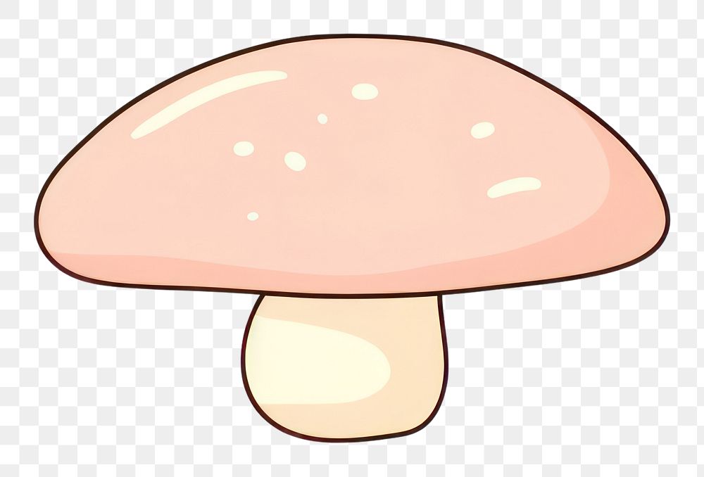 PNG  Mushroom cartoon fungus agaric. AI generated Image by rawpixel.