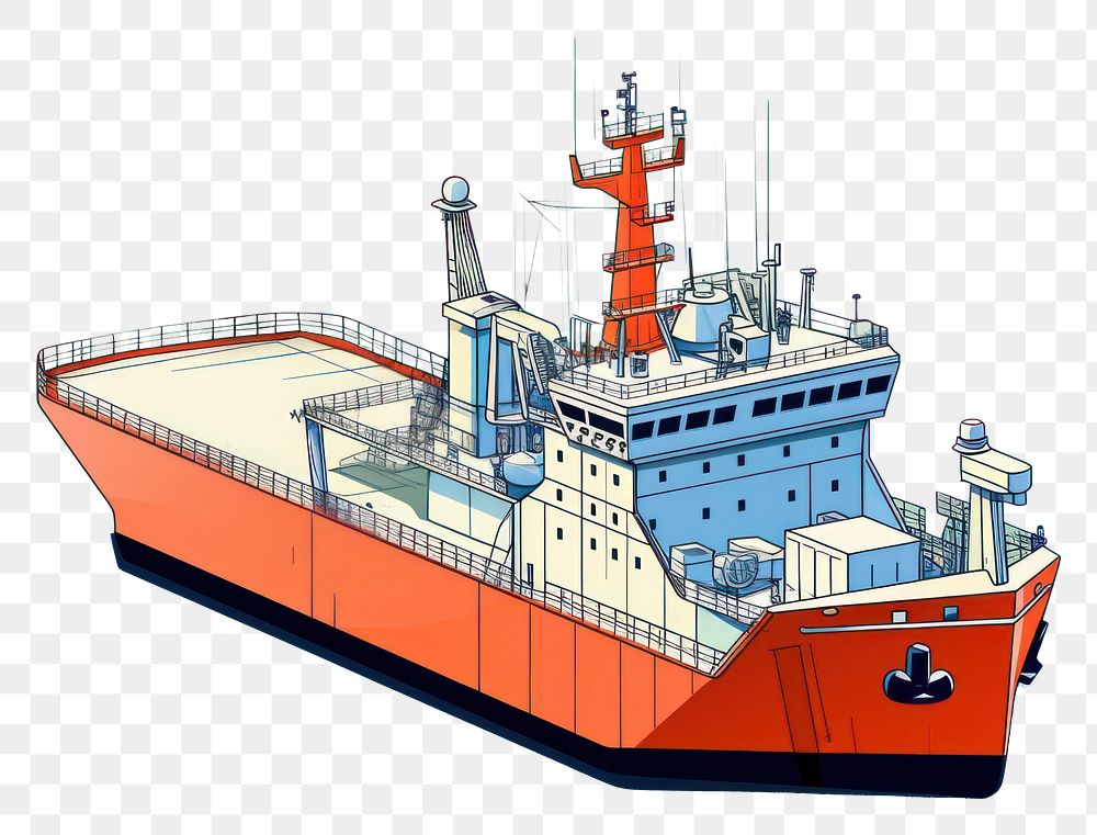 PNG Landing ship watercraft vehicle boat. AI generated Image by rawpixel.