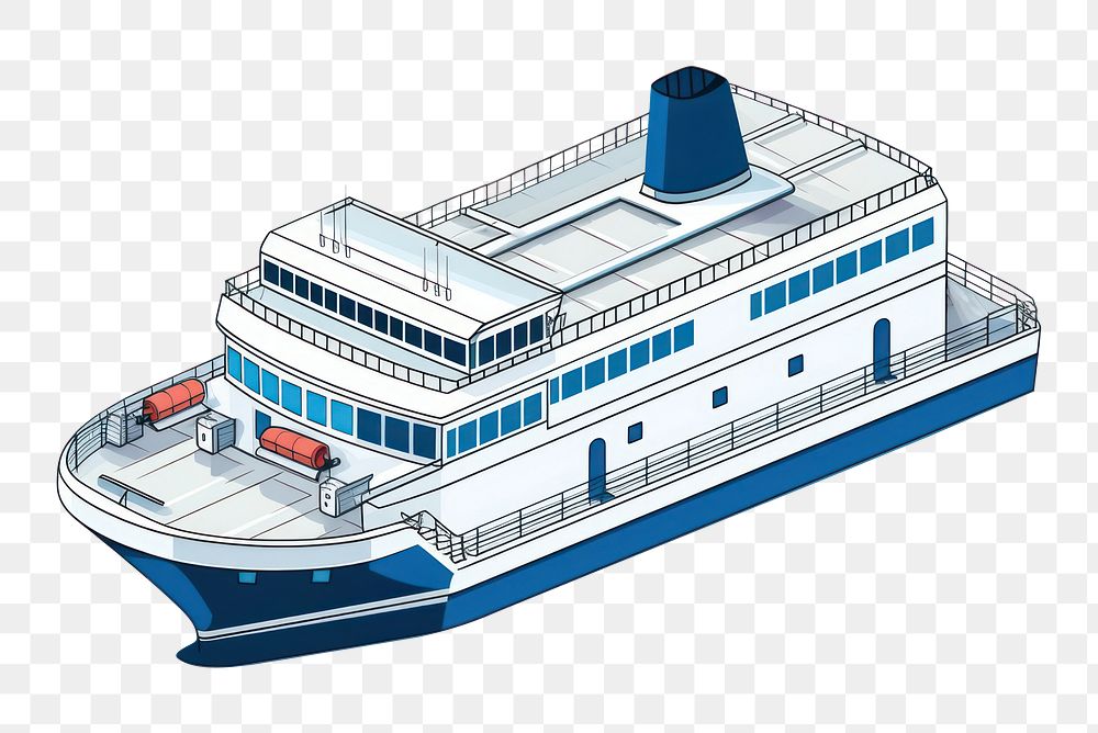 PNG Passenger ferry vehicle yacht ship. AI generated Image by rawpixel.