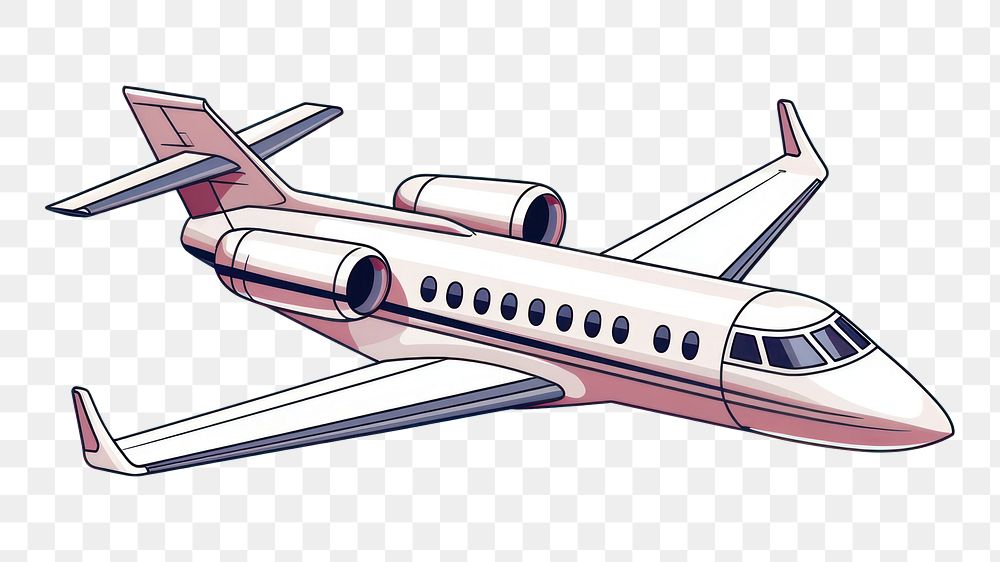 PNG Private jet aircraft airplane airliner. AI generated Image by rawpixel.