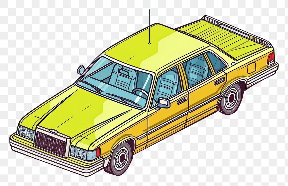 PNG Taxi car vehicle drawing sketch. AI generated Image by rawpixel.
