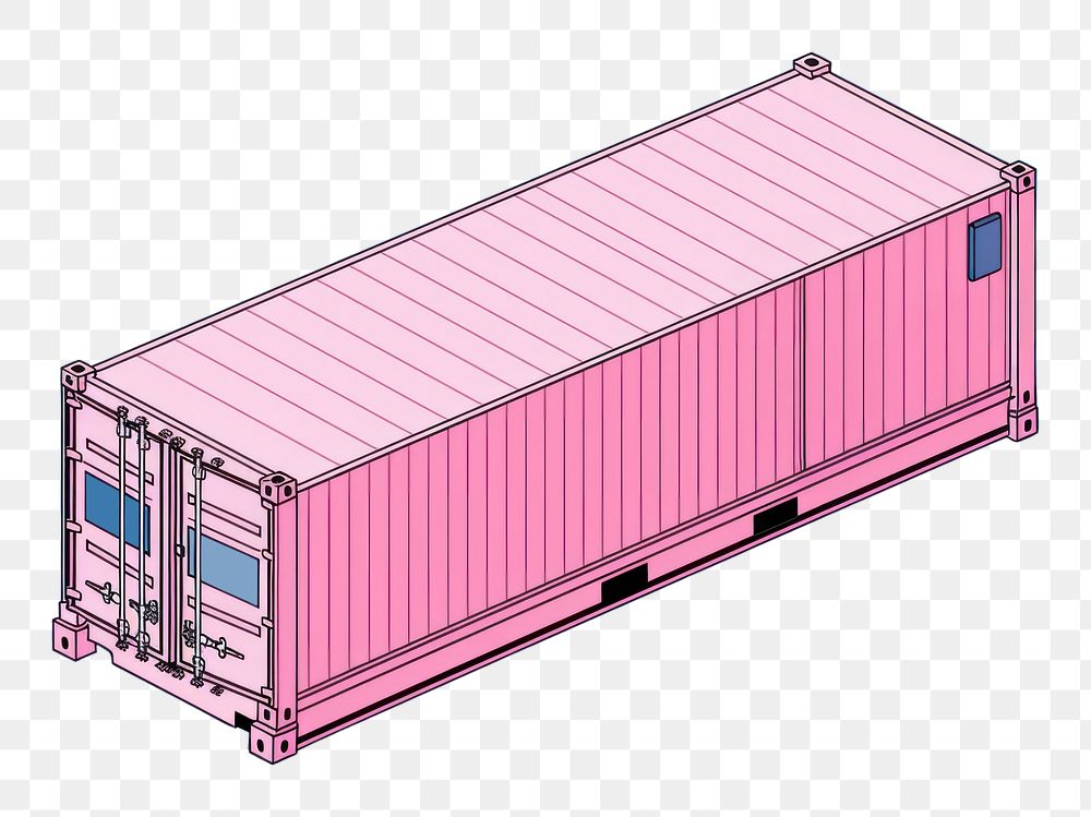 PNG Shipping container vehicle line transportation. AI generated Image by rawpixel.