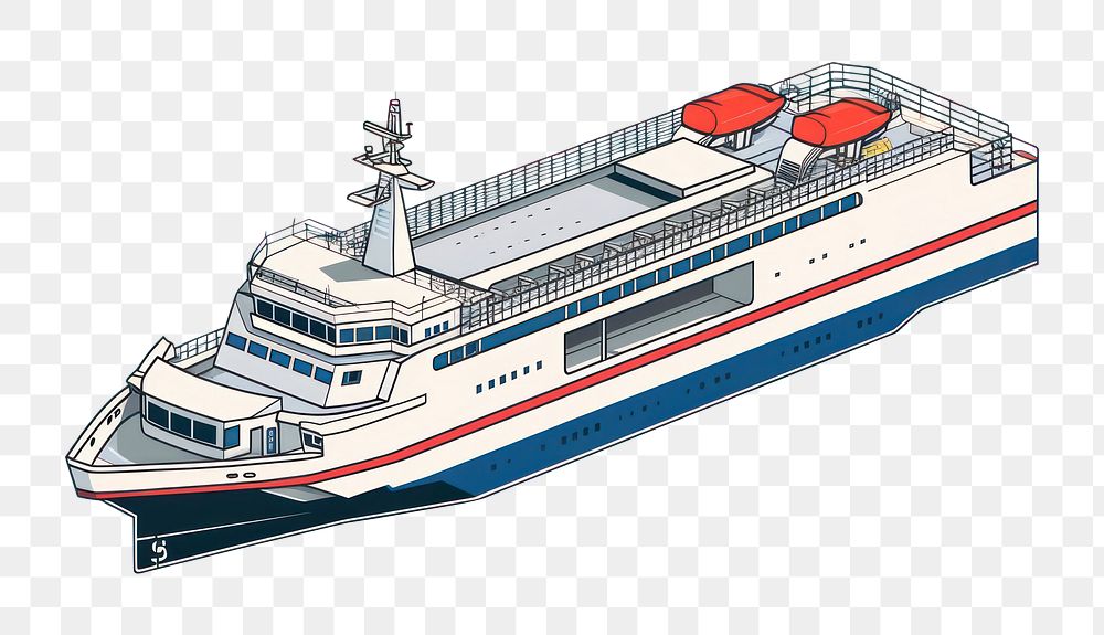 PNG Passenger ferry watercraft vehicle ship. AI generated Image by rawpixel.