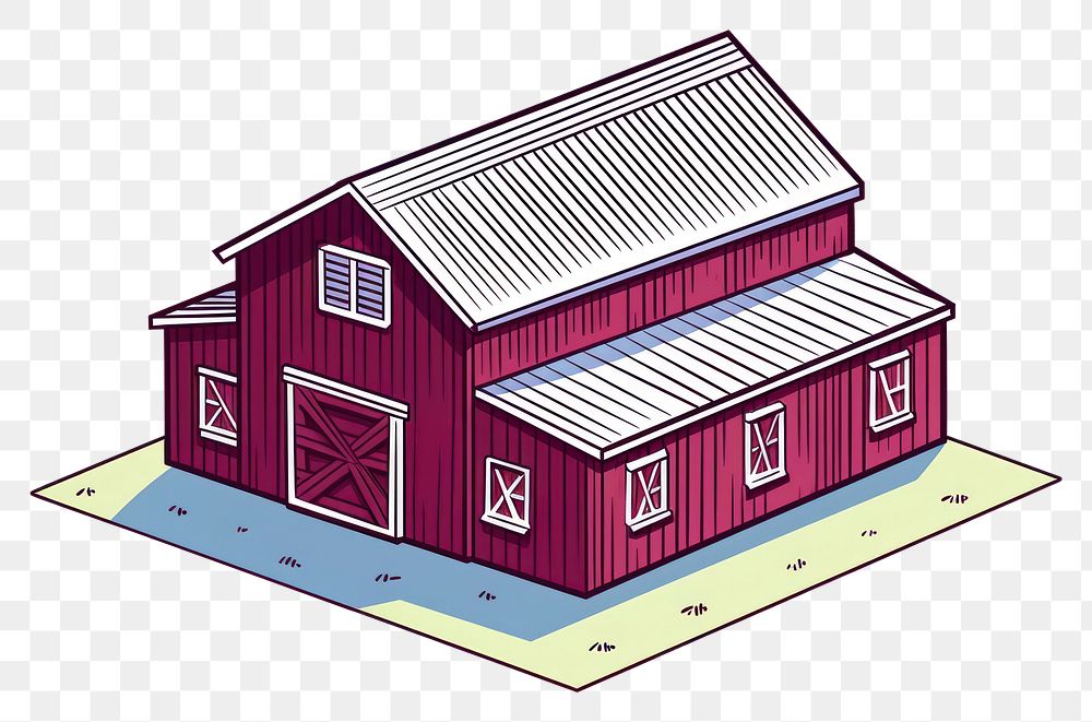 PNG Simple barn architecture building farm. AI generated Image by rawpixel.