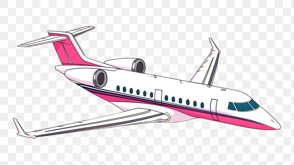 PNG Private jet aircraft airplane airliner. AI generated Image by rawpixel.