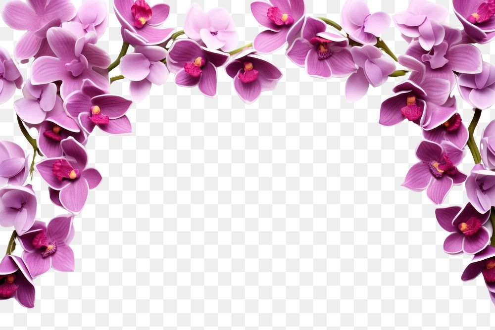 PNG Orchid flower blossom petal. AI generated Image by rawpixel.