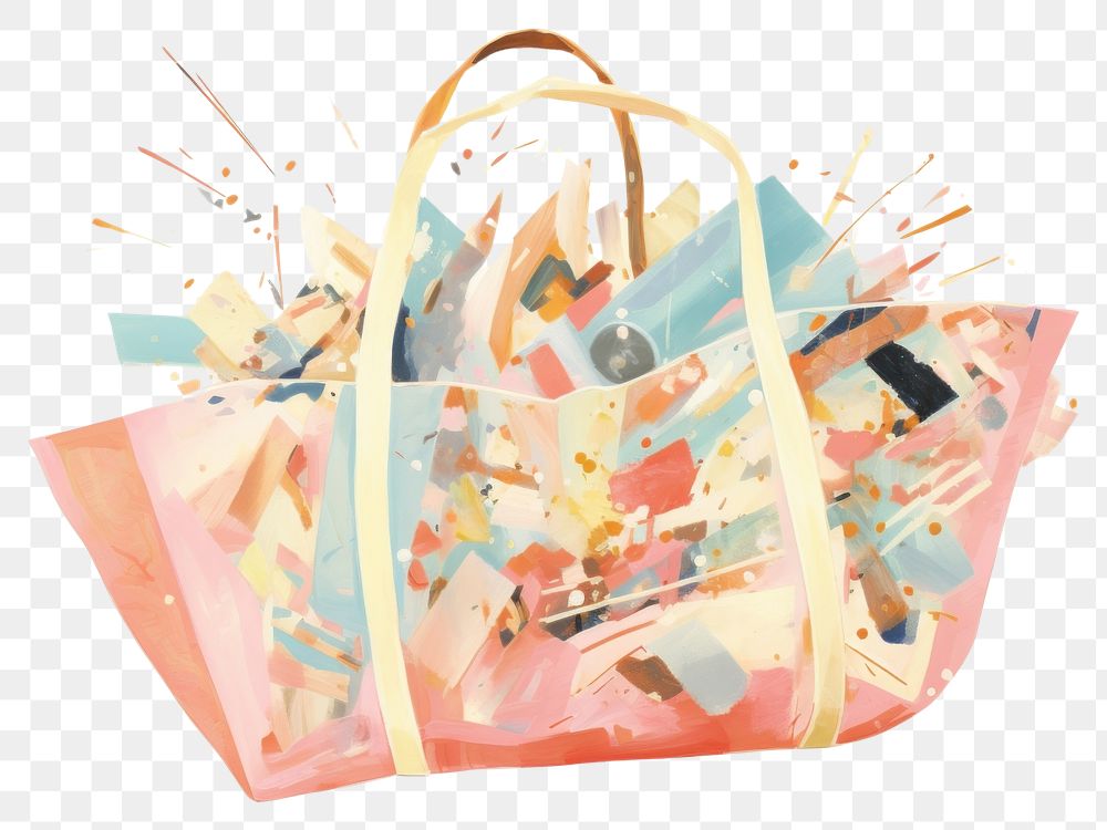 PNG  Bag handbag art accessory. AI generated Image by rawpixel.