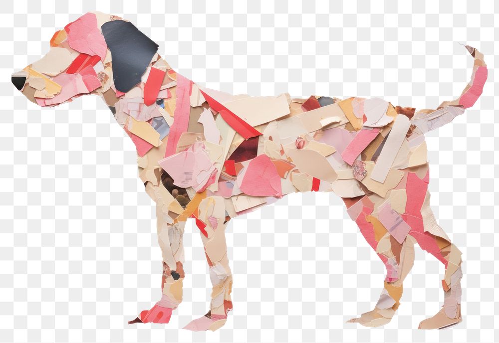 PNG  Dog pointer origami animal. AI generated Image by rawpixel.