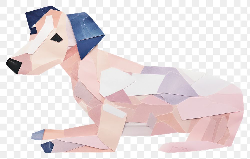 PNG  Dog origami animal mammal. AI generated Image by rawpixel.