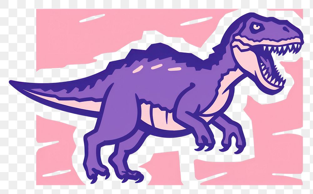 PNG Dinosaur animal representation extinct. AI generated Image by rawpixel.
