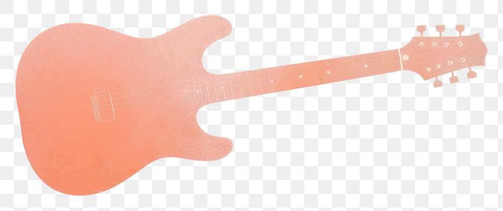 PNG Guitar white background creativity drawing. AI generated Image by rawpixel.