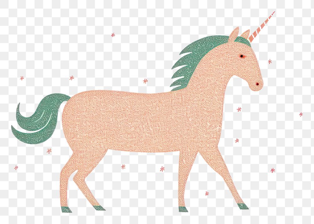 PNG Unicorn animal mammal sketch. AI generated Image by rawpixel.